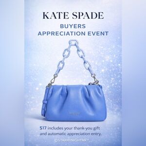 💙👜✨ KATE SPADE Buyers Appreciation Event — Blue Ruched Chain Crossbody ✨👜💙